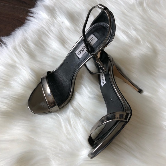 Steve Madden elegant sandals ankle strap - silver - Picture 11 of 13